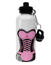 French Maid Pink AOP Aluminum 600ml Water Bottle All Over Print-Water Bottles-TooLoud-White-Davson Sales