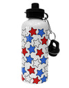 Red White And Blue Stars Aluminum 600ml Water Bottle by TooLoud-Water Bottles-TooLoud-White-Davson Sales