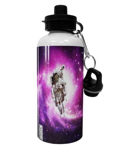 Astronaut Cat AOP Aluminum 600ml Water Bottle All Over Print-Water Bottles-TooLoud-White-Davson Sales