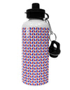 Patriotic Cat Pattern Aluminum 600ml Water Bottle All Over Print-Water Bottles-TooLoud-White-Davson Sales