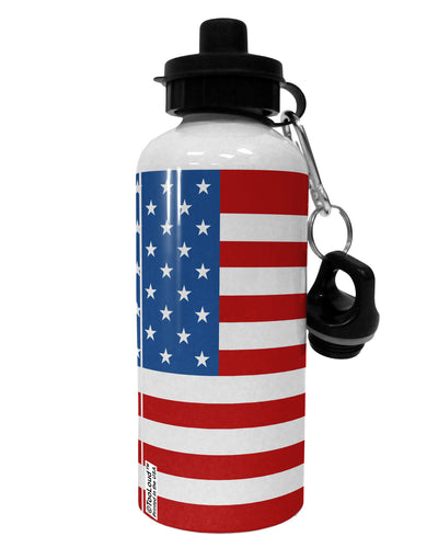 TooLoud USA Flag AOP Aluminum 600ml Water Bottle All Over Print-Water Bottles-TooLoud-White-Davson Sales