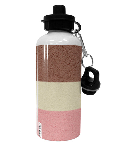 Horizontal Neapolitan Ice Cream Aluminum 600ml Water Bottle All Over Print by TooLoud-Water Bottles-TooLoud-White-Davson Sales