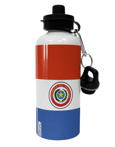 Paraguay Flag AOP Aluminum 600ml Water Bottle All Over Print-Water Bottles-TooLoud-White-Davson Sales