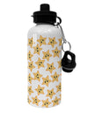 Cute Starfish All Over Aluminum 600ml Water Bottle by TooLoud-Water Bottles-TooLoud-White-Davson Sales