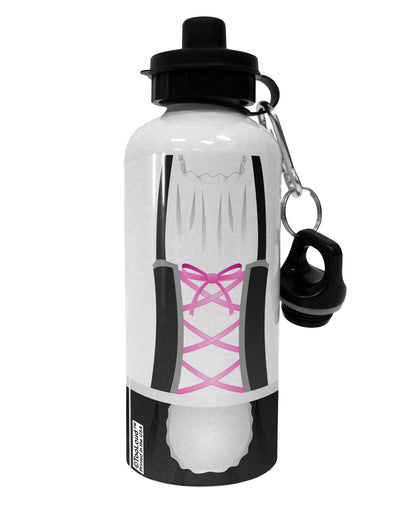 Dirndl Costume Black Aluminum 600ml Water Bottle All Over Print by TooLoud-Water Bottles-TooLoud-White-Davson Sales