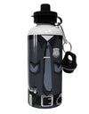 Police Costume AOP Aluminum 600ml Water Bottle All Over Print-Water Bottles-TooLoud-White-Davson Sales