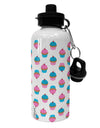 Cute Cupcakes AOP Aluminum 600ml Water Bottle All Over Print-Water Bottles-TooLoud-White-Davson Sales