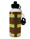 Firefighter Brown AOP Aluminum 600ml Water Bottle All Over Print-Water Bottles-TooLoud-White-Davson Sales