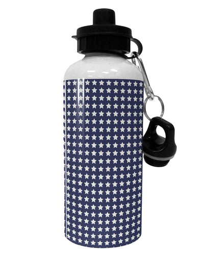 Americana Stars Pattern Aluminum 600ml Water Bottle All Over Print-Water Bottles-TooLoud-White-Davson Sales