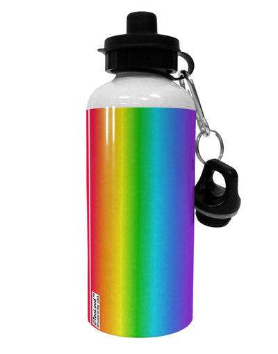 Vertical Rainbow Gradient Aluminum 600ml Water Bottle All Over Print by TooLoud-Water Bottles-TooLoud-White-Davson Sales