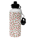 Strawberries Everywhere Aluminum 600ml Water Bottle by TooLoud-Water Bottles-TooLoud-White-Davson Sales