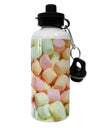 Marshmallows All Over Aluminum 600ml Water Bottle All Over Print-Water Bottles-TooLoud-White-Davson Sales