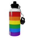 Rainbow Horizontal Gay Pride Flag Aluminum 600ml Water Bottle All Over Print by TooLoud-Water Bottles-TooLoud-White-Davson Sales