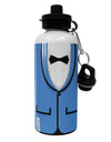 Blue Tuxedo Suit Costume Aluminum 600ml Water Bottle All Over Print-Water Bottles-TooLoud-White-Davson Sales