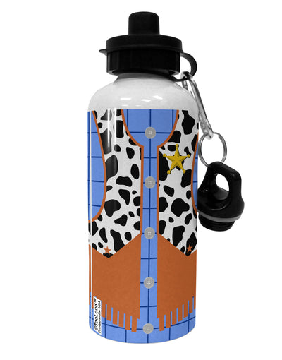 Cowboy Blue AOP Aluminum 600ml Water Bottle All Over Print-Water Bottles-TooLoud-White-Davson Sales