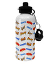 Onomatopoeia All Over Print Aluminum 600ml Water Bottle All Over Print-Water Bottles-TooLoud-White-Davson Sales