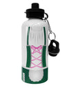 Dirndl Costume Green Aluminum 600ml Water Bottle All Over Print by TooLoud-Water Bottles-TooLoud-White-Davson Sales