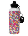 Jagged Edge Mosaic AOP Aluminum 600ml Water Bottle All Over Print-Water Bottles-TooLoud-White-Davson Sales