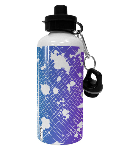 Splatter AOP - Blue Purple Aluminum 600ml Water Bottle All Over Print-Water Bottles-TooLoud-White-Davson Sales