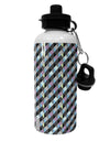 Plaid Pattern AOP Aluminum 600ml Water Bottle All Over Print-Water Bottles-TooLoud-White-Davson Sales