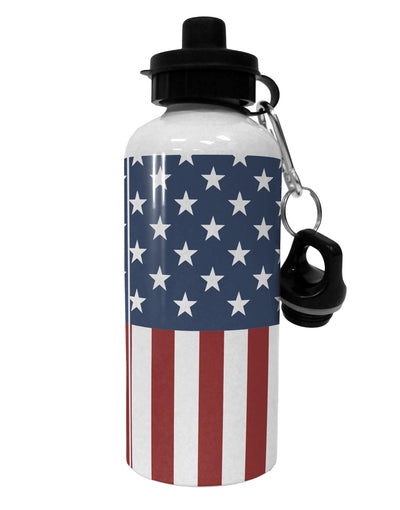 Stars and Stripes American Flag Aluminum 600ml Water Bottle All Over Print-Water Bottles-TooLoud-White-Davson Sales