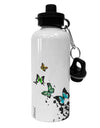 Splatter Butterflies AOP Aluminum 600ml Water Bottle All Over Print-Water Bottles-TooLoud-White-Davson Sales