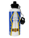Pirate Captain Costume - Blue Aluminum 600ml Water Bottle All Over Print-Water Bottles-TooLoud-White-Davson Sales