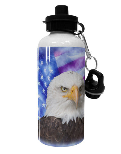 All American Eagle All Over Aluminum 600ml Water Bottle All Over Print by TooLoud