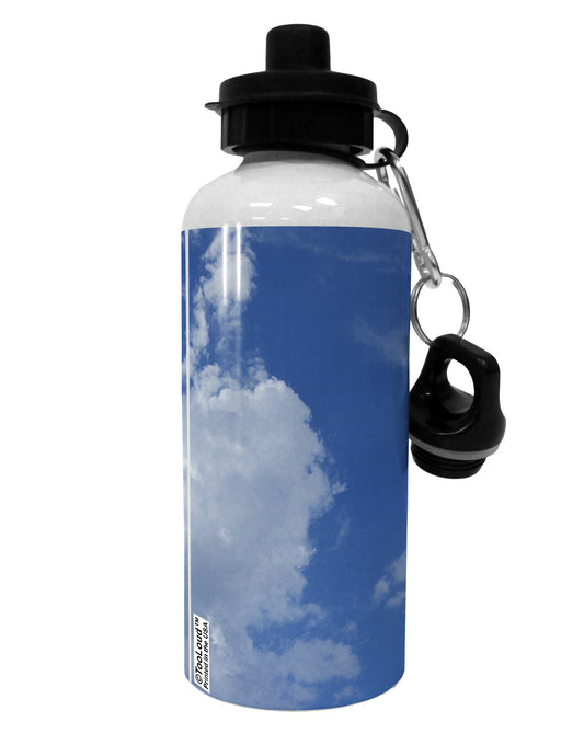 Clouds All Over Aluminum 600ml Water Bottle All Over Print-Water Bottles-TooLoud-White-Davson Sales