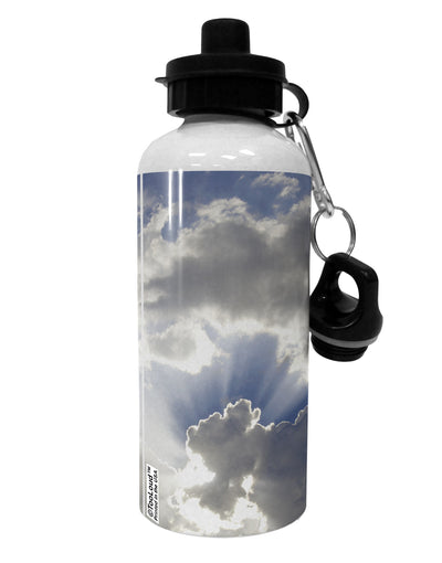 Blue Sky Silver Linings Aluminum 600ml Water Bottle All Over Print-Water Bottles-TooLoud-White-Davson Sales