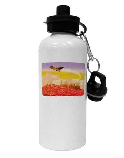 Planet Mars Watercolor Aluminum 600ml Water Bottle-Water Bottles-TooLoud-White-Davson Sales