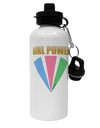 Girl Power Stripes Aluminum 600ml Water Bottle by TooLoud-Water Bottles-TooLoud-White-Davson Sales