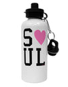 Matching Soulmate Design - Soul - Pink Aluminum 600ml Water Bottle by TooLoud-Water Bottles-TooLoud-White-Davson Sales