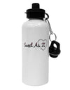 Sweet As Pi Aluminum 600ml Water Bottle-Water Bottles-TooLoud-White-Davson Sales