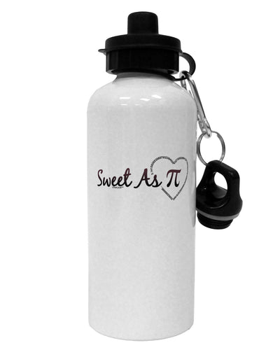 Sweet As Pi Aluminum 600ml Water Bottle-Water Bottles-TooLoud-White-Davson Sales