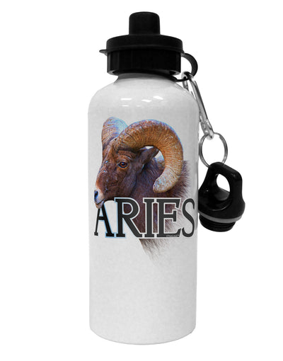 Majestic Aries Picture Aluminum 600ml Water Bottle-Water Bottles-TooLoud-White-Davson Sales