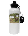 Angry Standing Llamas Aluminum 600ml Water Bottle by TooLoud-Water Bottles-TooLoud-White-Davson Sales