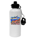 Colorado Mtn Sunset Bold WaterColor Aluminum 600ml Water Bottle-Water Bottles-TooLoud-White-Davson Sales