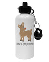 Santa's Little Helper Cute Rudolph - Christmas Aluminum 600ml Water Bottle by TooLoud-Water Bottles-TooLoud-White-Davson Sales