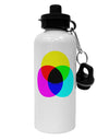 CMYK Color Model Aluminum 600ml Water Bottle by TooLoud-Water Bottles-TooLoud-White-Davson Sales