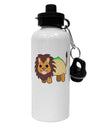 Cute Taco Lion Aluminum 600ml Water Bottle-Water Bottles-TooLoud-White-Davson Sales