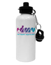 EDM Heart Aluminum 600ml Water Bottle-Water Bottles-TooLoud-White-Davson Sales