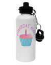 Birthday Girl - Candle Cupcake Aluminum 600ml Water Bottle by TooLoud-Water Bottles-TooLoud-White-Davson Sales