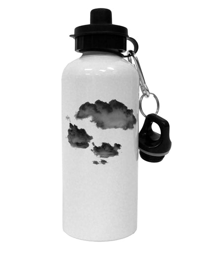 Inverted Puffy Clouds Aluminum 600ml Water Bottle-Water Bottles-TooLoud-White-Davson Sales