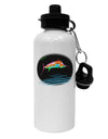 Colorful Swordfish Watercolor Aluminum 600ml Water Bottle-Water Bottles-TooLoud-White-Davson Sales