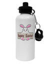 Cute Bunny - Happy Easter Aluminum 600ml Water Bottle by TooLoud-Water Bottles-TooLoud-White-Davson Sales