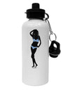 Stripes Bikini Shadow Aluminum 600ml Water Bottle by TooLoud-Water Bottles-TooLoud-White-Davson Sales