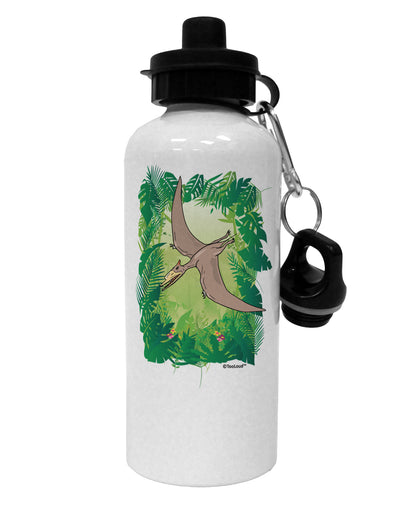 Pterosaurs - Without Name Aluminum 600ml Water Bottle by TooLoud-Water Bottles-TooLoud-White-Davson Sales