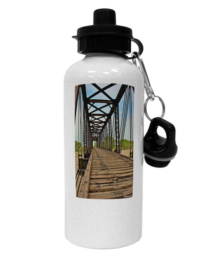 Colorado Landscape Bridge Aluminum 600ml Water Bottle-Water Bottles-TooLoud-White-Davson Sales