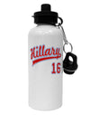 Hillary Jersey 16 Aluminum 600ml Water Bottle-Water Bottles-TooLoud-White-Davson Sales